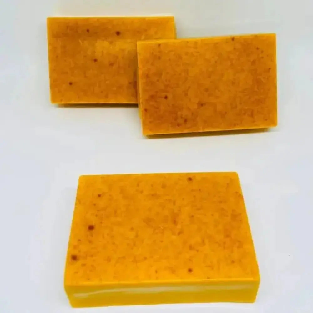 Savon fait à la main au curcuma, savon à l'acide kojique au citron, savon de douche et pour le visage, nettoyage en profondeur pour les soins de la peau du visage et du corps, 100g Marvella