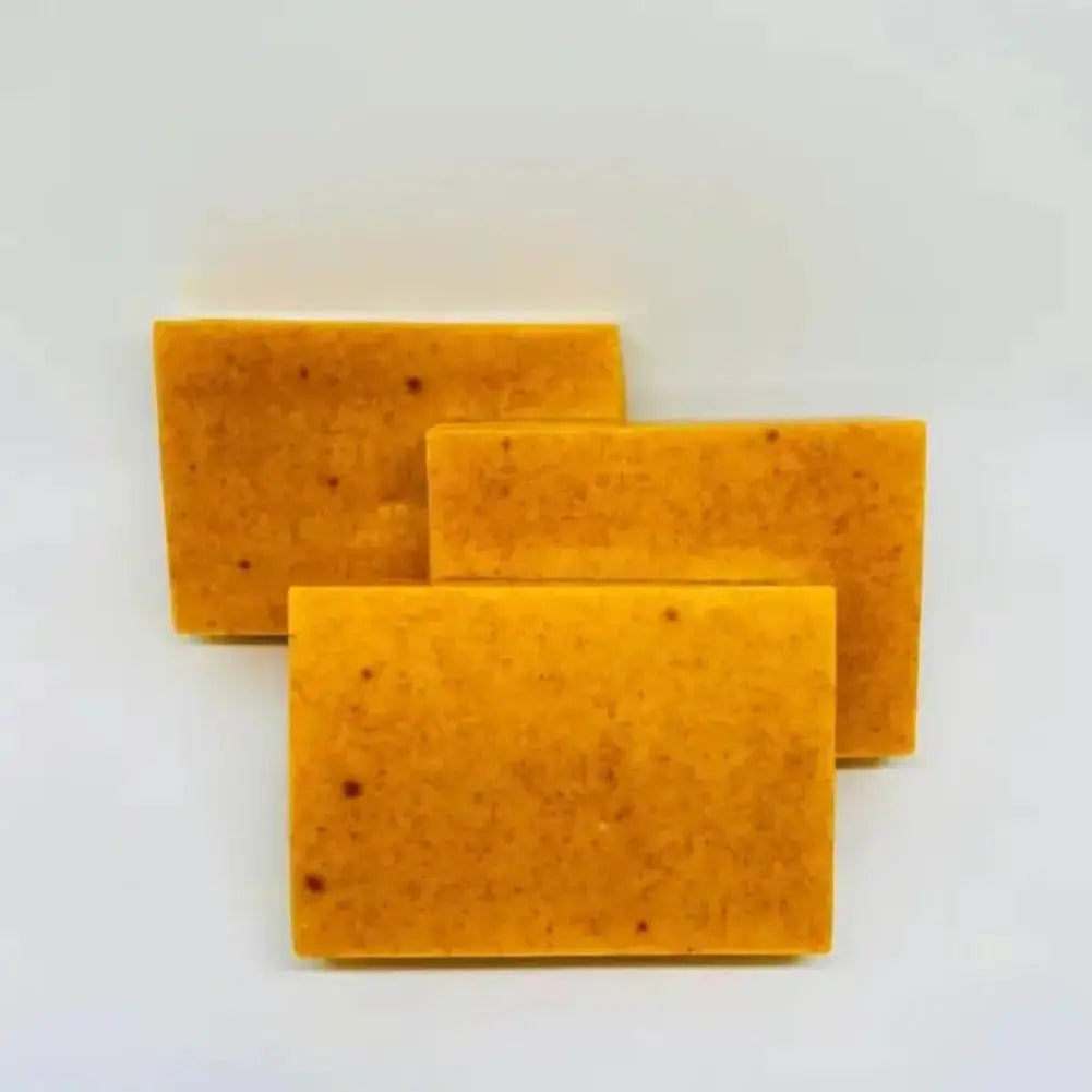 Savon fait à la main au curcuma, savon à l'acide kojique au citron, savon de douche et pour le visage, nettoyage en profondeur pour les soins de la peau du visage et du corps, 100g Marvella